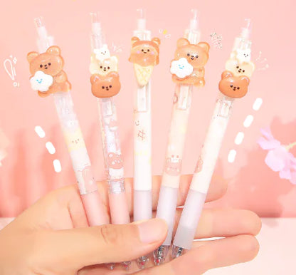 Bear Push Pen - 0.5mm Gel Pen