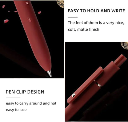 Gel Pens, 5 Pcs 0.5mm Black Ink Pens