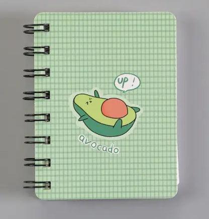 Fruit Avocado Mini Spiral Notebook