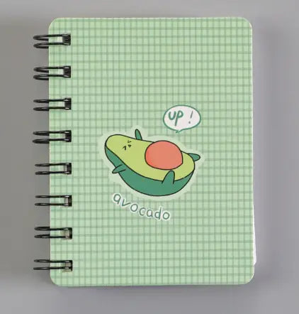 Fruit Avocado Mini Spiral Notebook