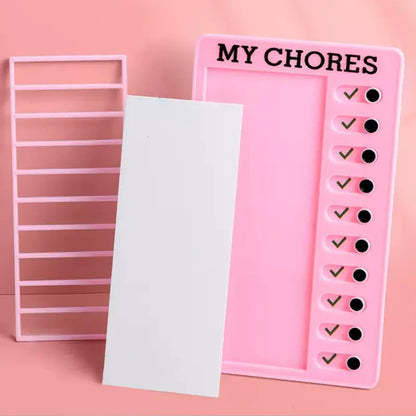Reusable Self-Discipline Checklist Memo Board (Kawaii)
