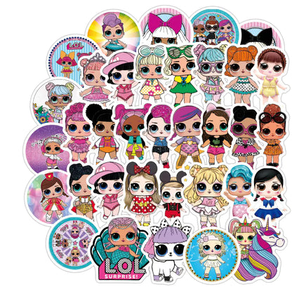 100 Waterproof Sticker Pack- Dolls and More