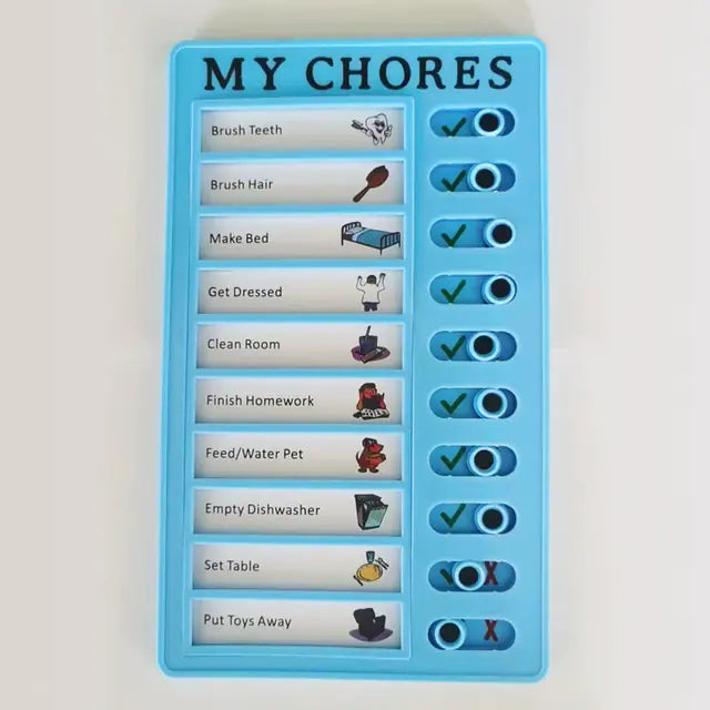 Reusable Self-Discipline Checklist Memo Board (Kawaii)