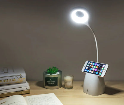 USB Rechargeable LED Clip Desk Lamp