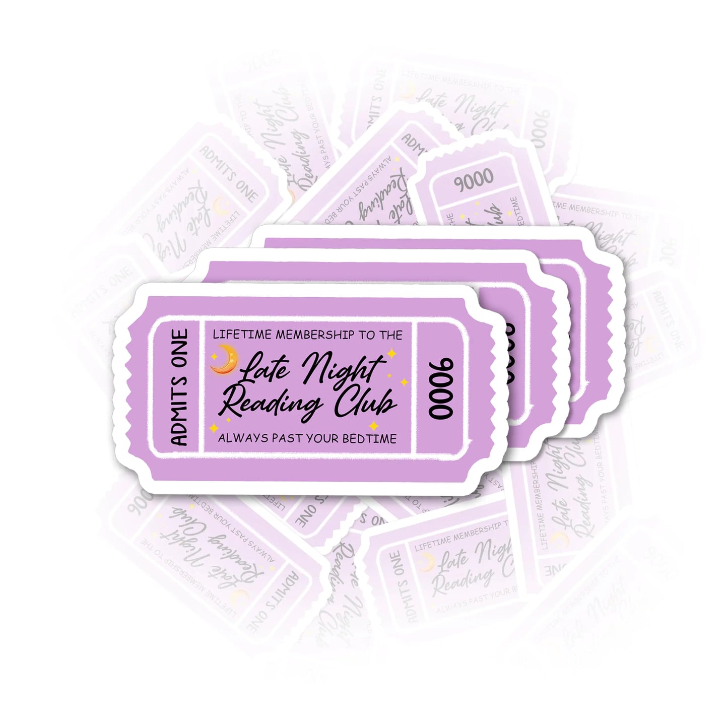 Late Night Reading Clubs Sticker