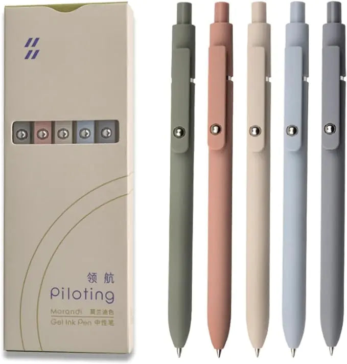 Gel Pens, 5 Pcs 0.5mm Black Ink Pens