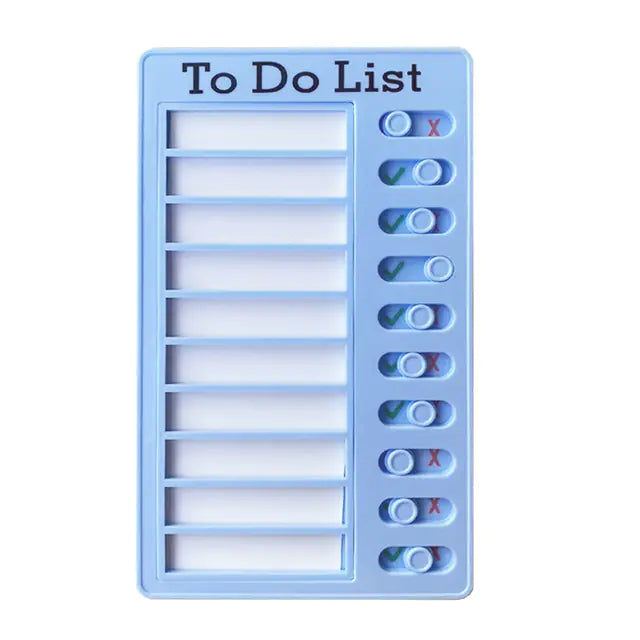 Reusable Self-Discipline Checklist Memo Board (Kawaii)