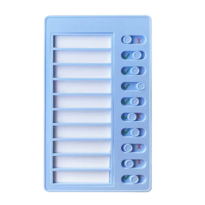 Reusable Self-Discipline Checklist Memo Board (Kawaii)