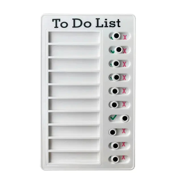 Reusable Self-Discipline Checklist Memo Board (Kawaii)