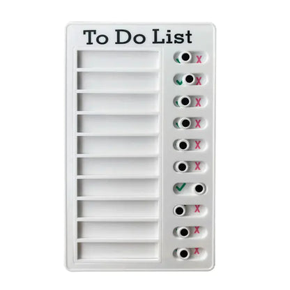 Reusable Self-Discipline Checklist Memo Board (Kawaii)