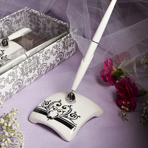 Ceramic Pen Holder with Sign Pen