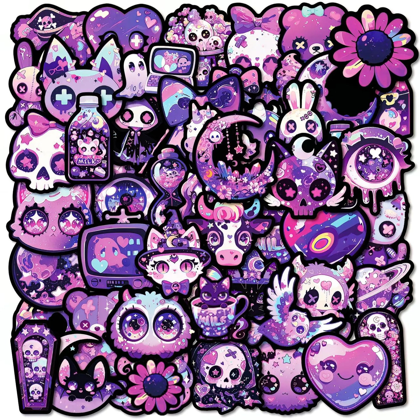 50Pcs Gothic Sticker Pack