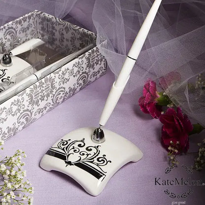 Ceramic Pen Holder with Sign Pen