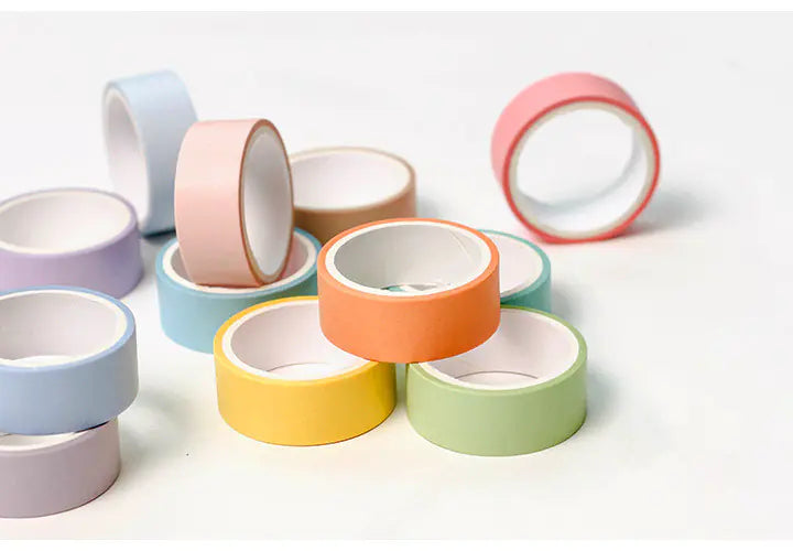 Japanese Washi Tape- Macaron Edition (12 Colors)