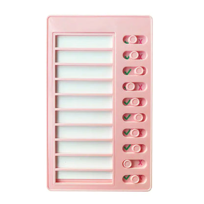 Reusable Self-Discipline Checklist Memo Board (Kawaii)