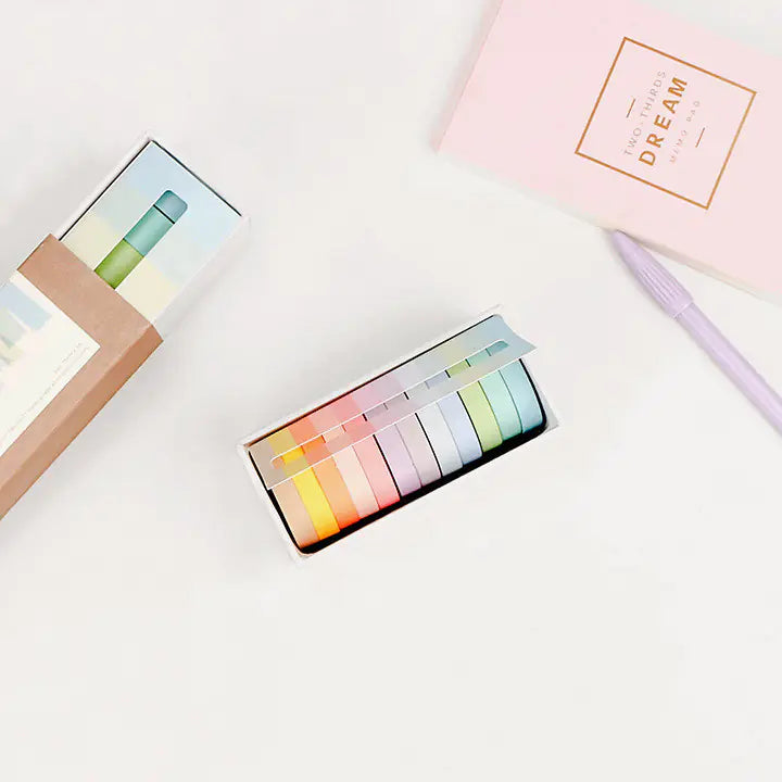 Japanese Washi Tape- Macaron Edition (12 Colors)