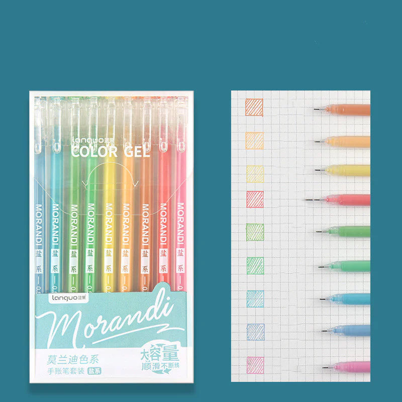 Morandi Hand Account Pen Retro Cap Color Gel Pen