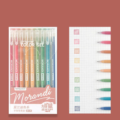 Morandi Hand Account Pen Retro Cap Color Gel Pen