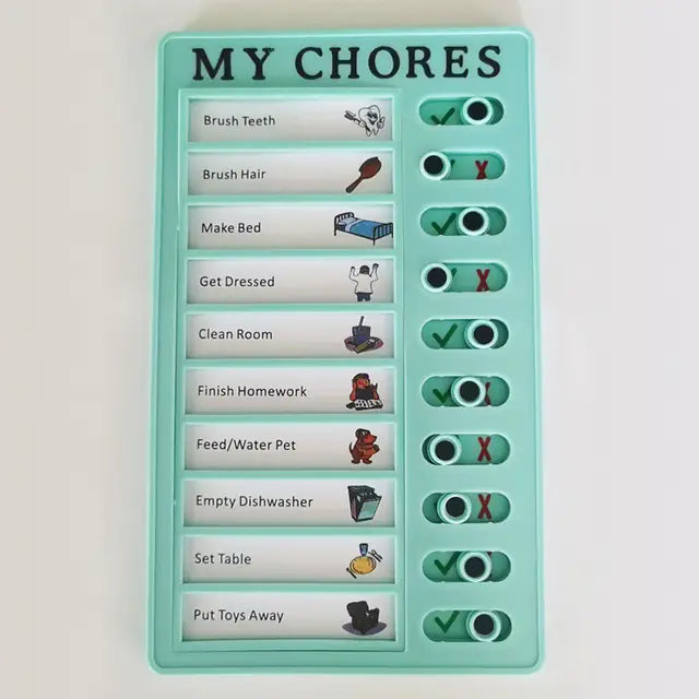 Reusable Self-Discipline Checklist Memo Board (Kawaii)