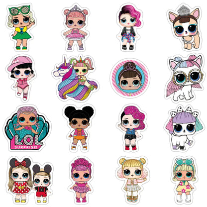 100 Waterproof Sticker Pack- Dolls and More