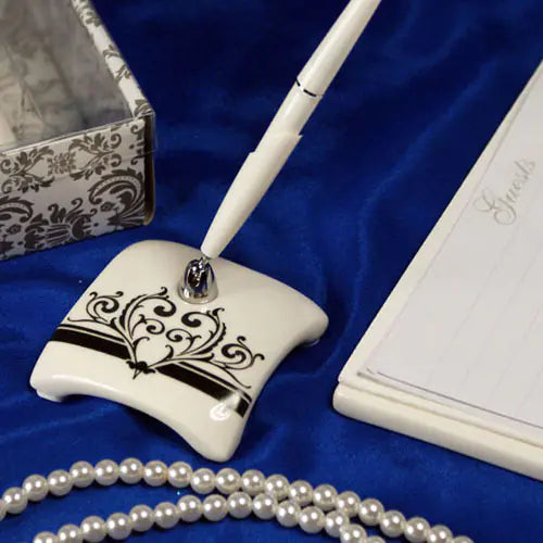 Ceramic Pen Holder with Sign Pen